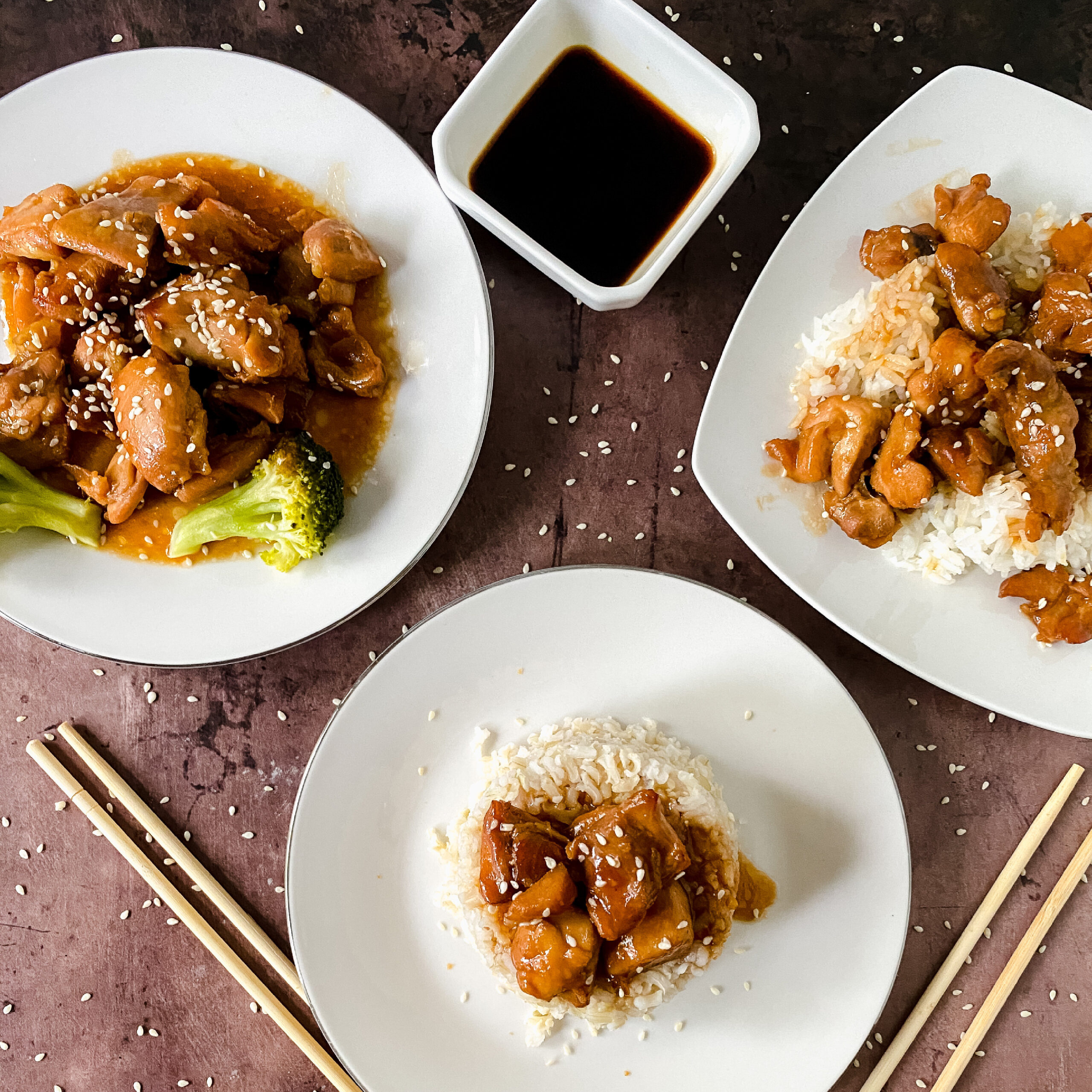 hommade slowcooker sesame chicken