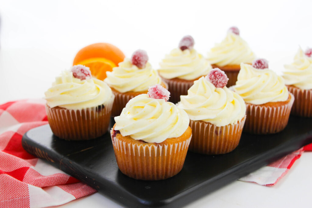 Copy Cat Cranberry Orange Cupcake Recipe on www.theaffordablefoodie.com