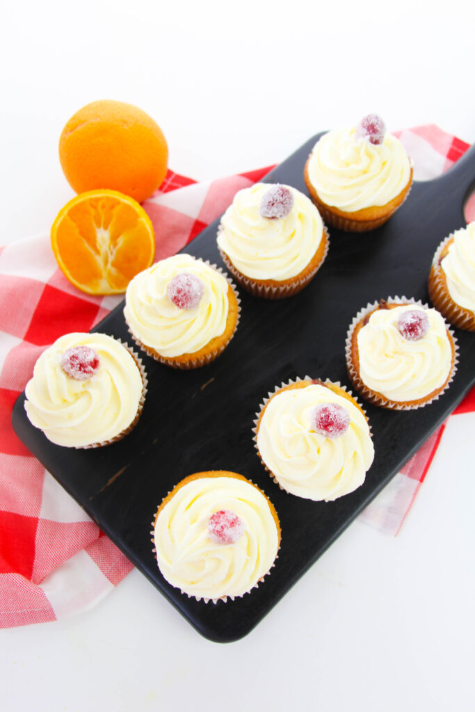 Copy Cat Cranberry Orange Cupcake Recipe on www.theaffordablefoodie.com