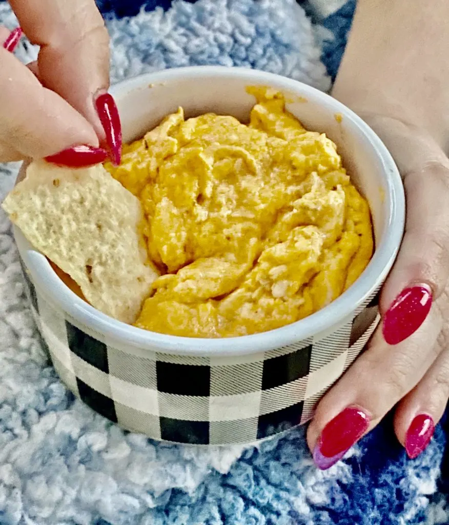 Quick And Easy Rotisserie Buffalo Chicken Dip on Our Crafty Mom