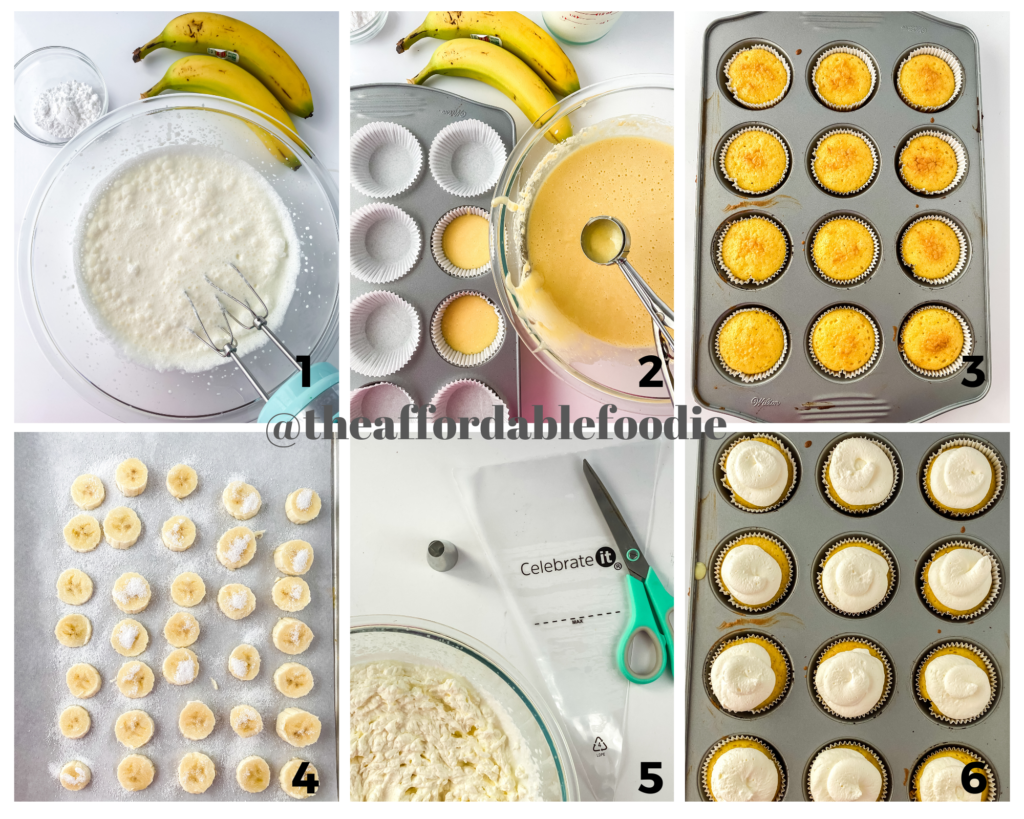 Banana Cream Pie Cupcakes Recipe at www.chefkimihou.com