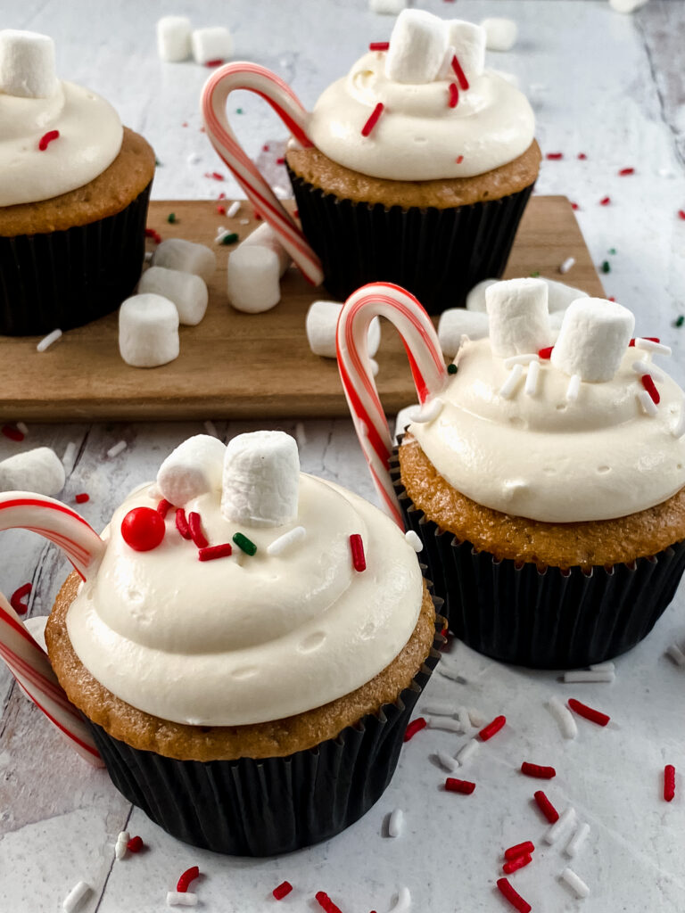 Hot Chocolate Cupcake Recipe at www.theaffordablefoodie.com