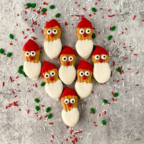 Nutter Butter Santa Cookies at www.theaffordablefoodie.com
