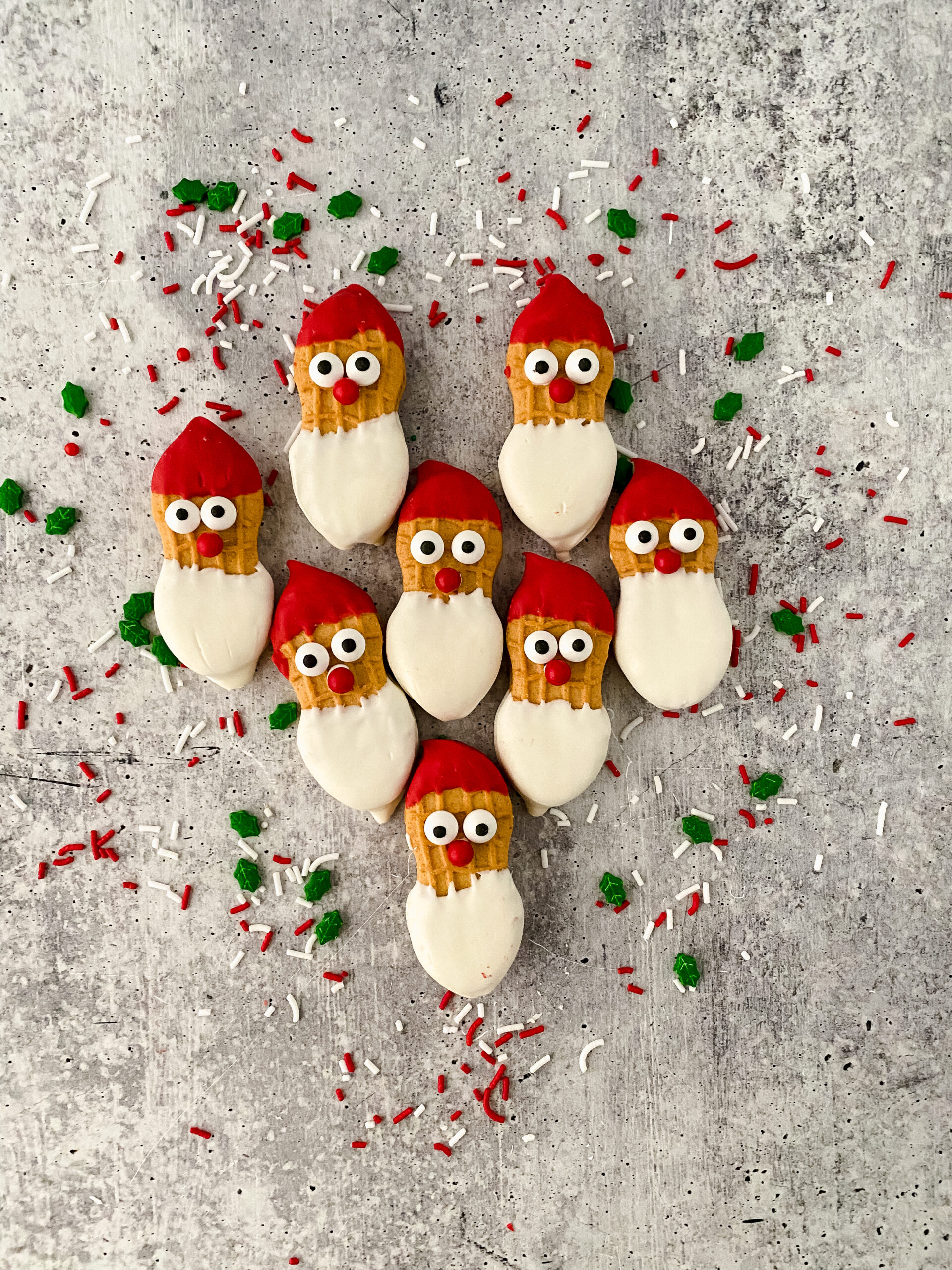 Nutter Butter Santa Cookies at www.theaffordablefoodie.com