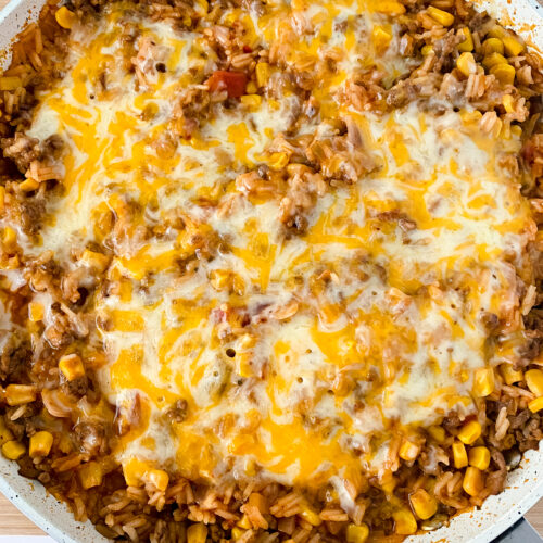 One Pan Mexican Recipe at www.theaffordablefoodie.com