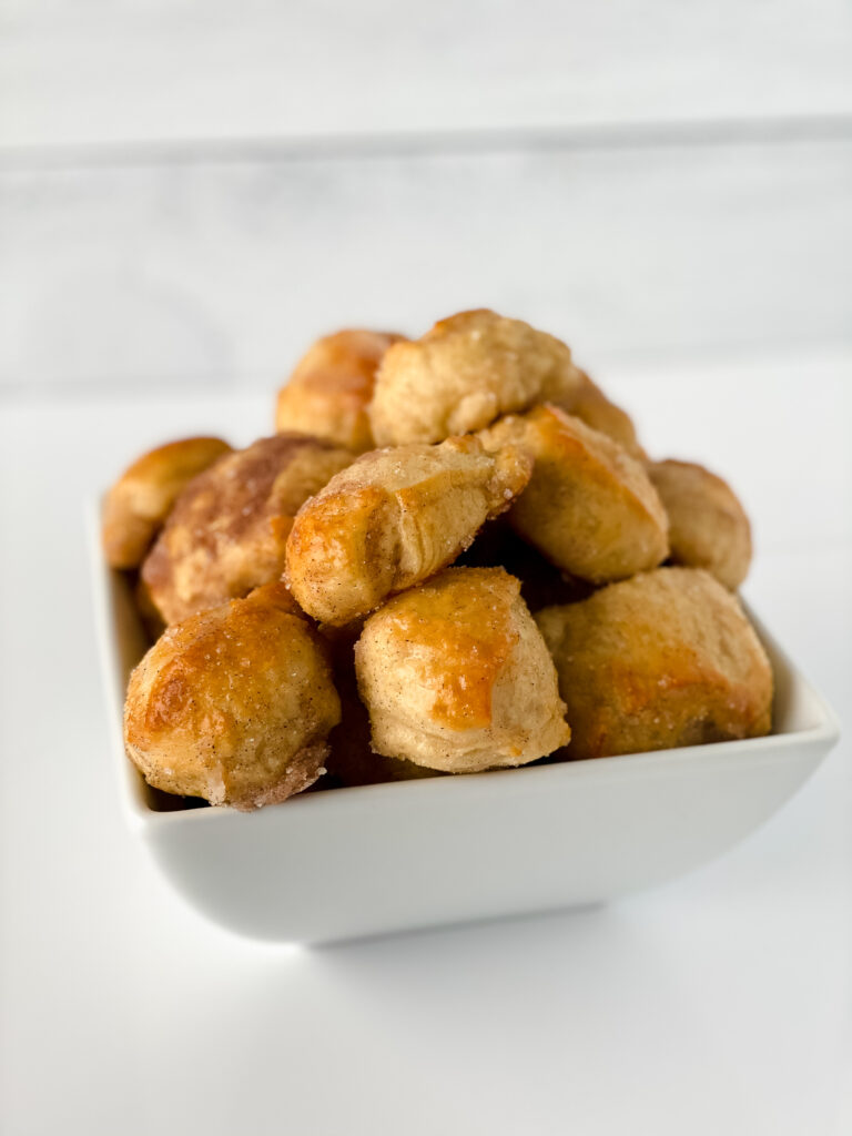 Copy Cat Auntie Annies Cinnamon Sugar Pretzel Bites at www.theaffordablefoodie.com