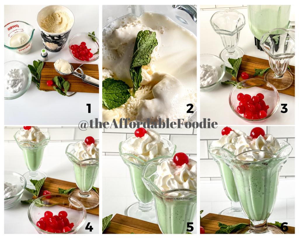 Copy Cat McDonald's Shamrock Shake at www.theaffordablefoodie.com
