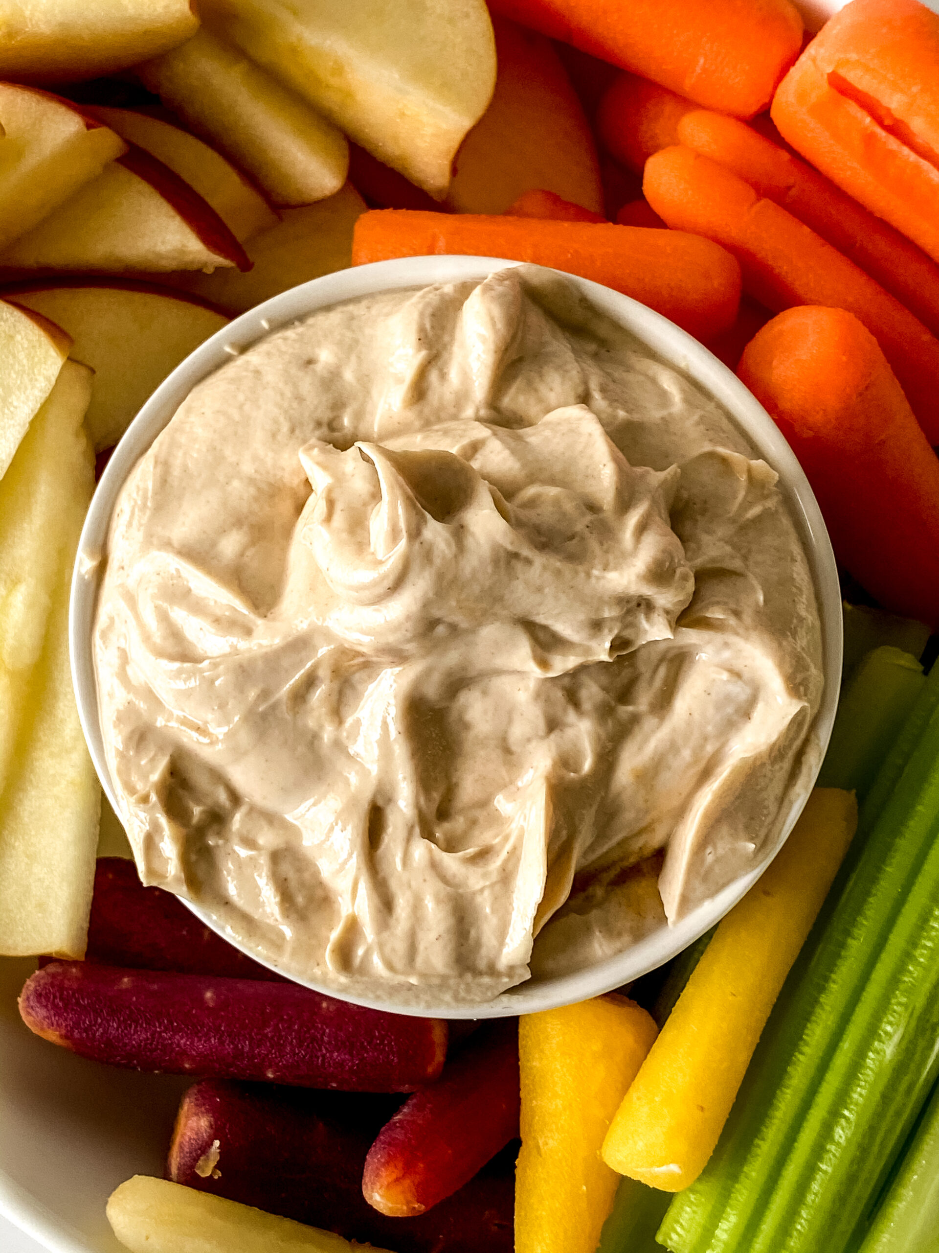 Creamy Nut Butter Dip at www.theaffordablefoodie.com