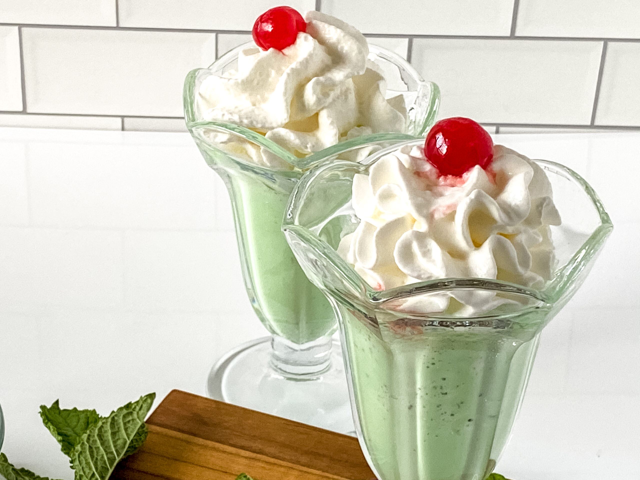 Copy Cat McDonald's Shamrock Shake at www.theaffordablefoodie.com