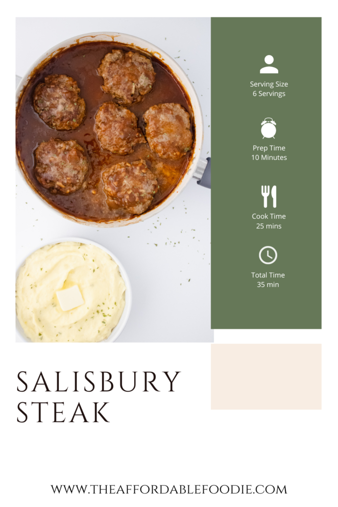 Salisbury Steak on the Affordable Foodie