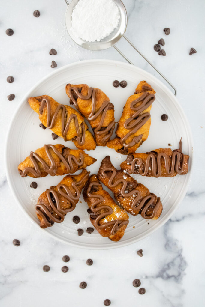 nutella stuffed crescent rolls