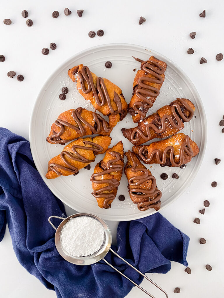 nutella stuffed crescent rolls