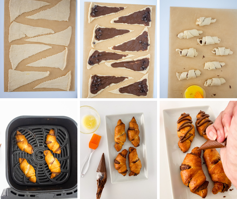 nutella stuffed crescent rolls