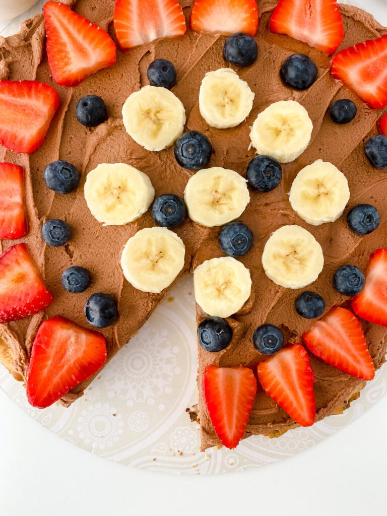 Chocolate Chip Fruit Pizza