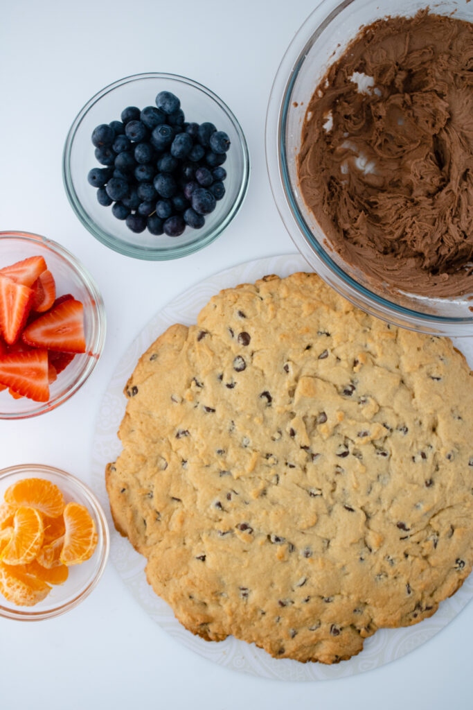 Chocolate Chip Fruit Pizza