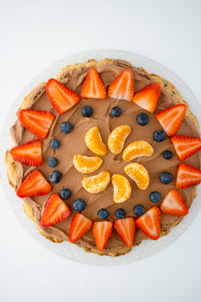 Chocolate Chip Fruit Pizza