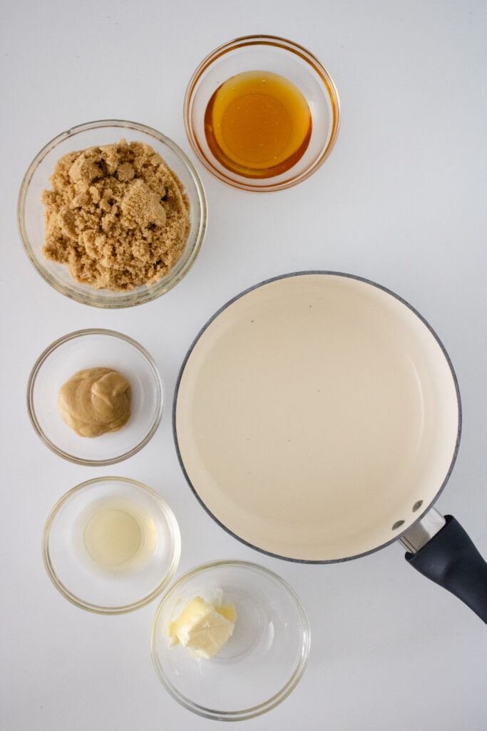 ingredients on a white background