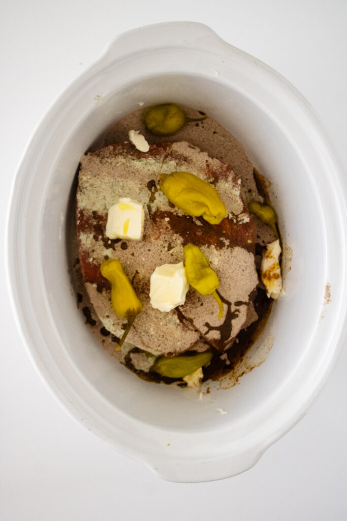 Mississippi pot roast in crock pot