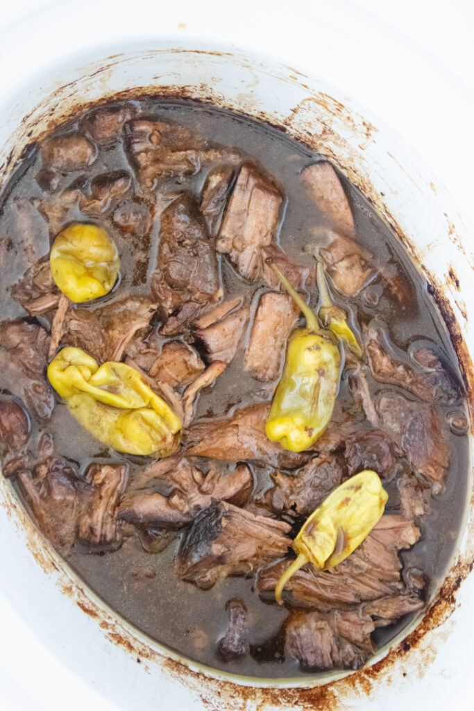 Mississippi pot roast in crock pot