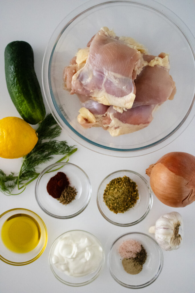 ingredients for chicken shawarma