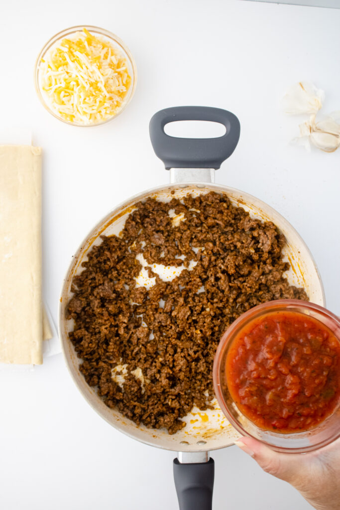 taco pinwheels process of preparation